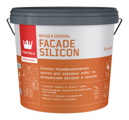 Фасадная краска Facade Silicon (гл/мат), Основа C - для колеровки в насыщенные тона, 2,7л, Tikkivala — купить для фасада