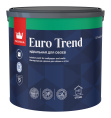 Интерьерная краска для обоев и стен EURO TREND Tikkivala 2,7л, Белый, профессиональное покрытие для минеральных оснований
